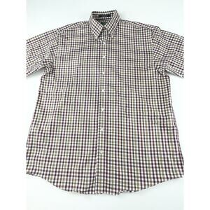 Kevin’s Plantation Collection Shirt Mens Large Red Blue Check Long Sleeve Button